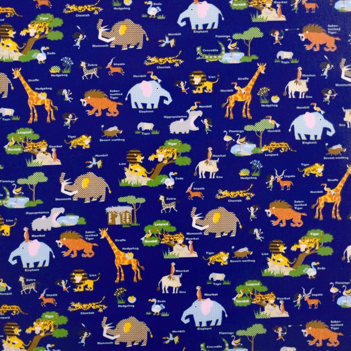Beast Kingdom African Safari (Navy) Laminated 0.2mm Fabric 