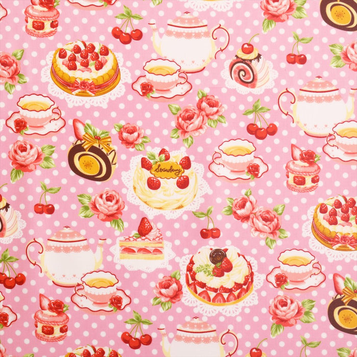 Strawberry Decoration Sweets Laminated (thickness 0.08mm) Fabric 