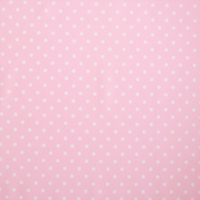 Polka dot pink laminate (thickness 0.08mm) fabric 