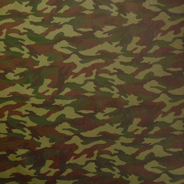 Camouflage green laminate (thickness 0.08mm) fabric 