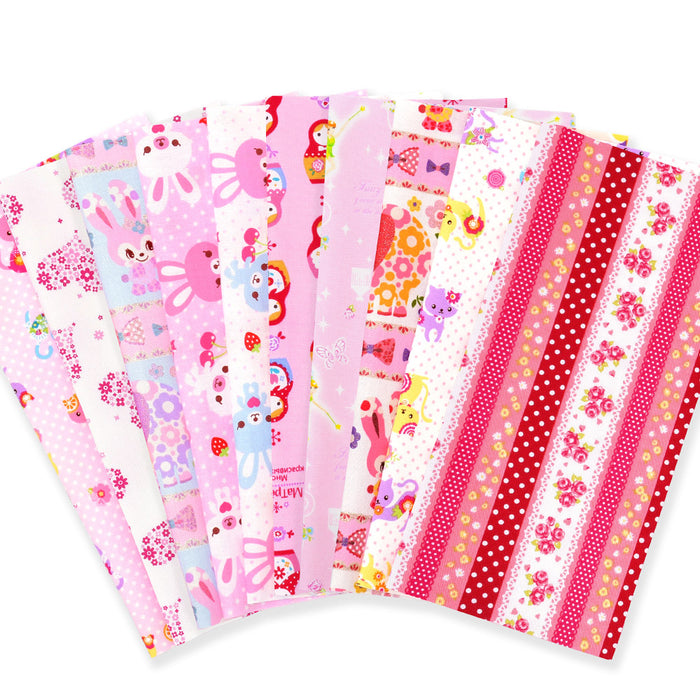 Yu-packet compatible Abundant pattern variations Cut cloth and snippet set 10 pieces (26cm x 26cm) Happy/Flower selection with gift 