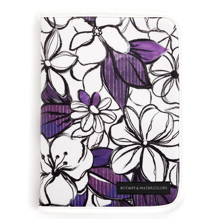 Multi case/mother and child notebook case fastener type anemone clematis 