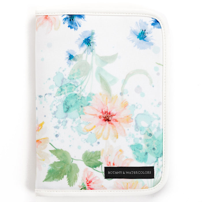 Multi case/mother and child notebook case zipper type pastel floral 