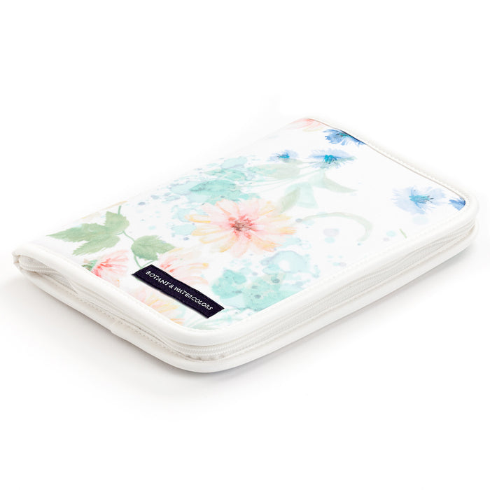 Multi case/mother and child notebook case zipper type pastel floral 