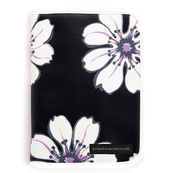 Multi Case/Mother and Child Notebook Case Fastener Type White Blossom 