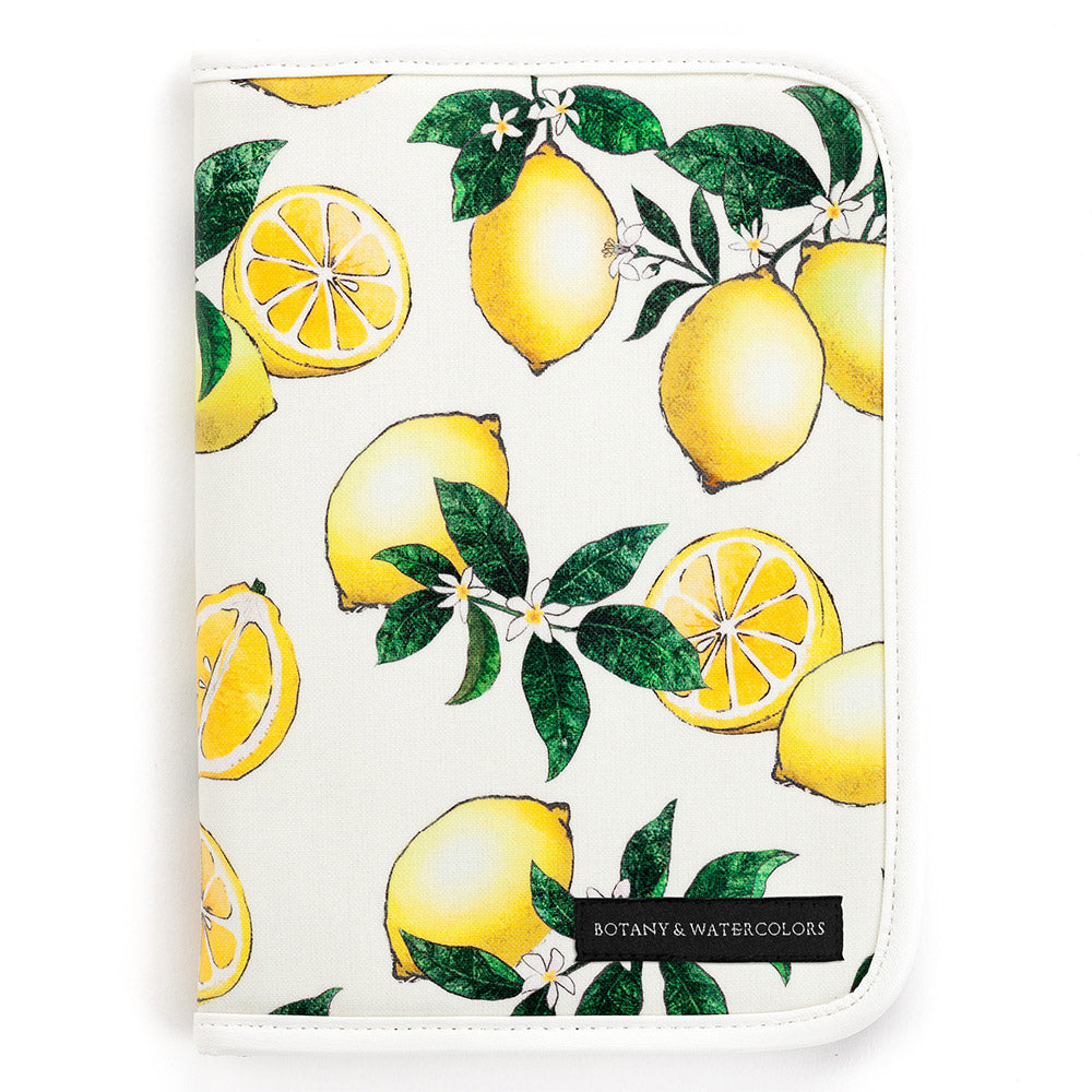 Multi Case/Mother and Child Notebook Case Zipper Type Citrus Lemon