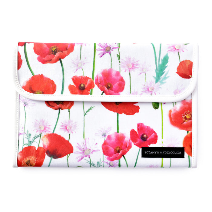 Multi Case/Mother and Child Notebook Case Bellows Type Scarlet Poppy 