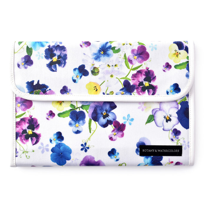 Multi-case/mother and child notebook case bellows type floral bouquet 
