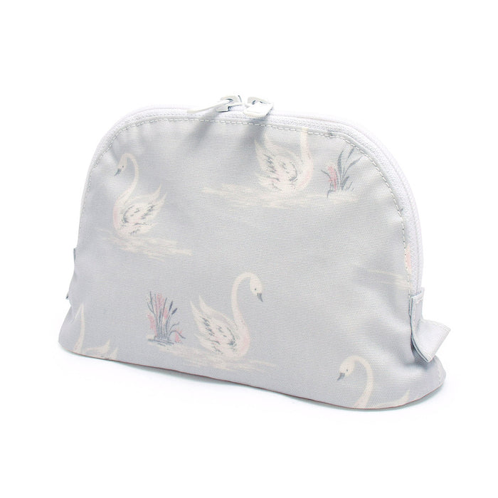 LAURA ASHLEY ROUND POUCH SMALL SWANS 