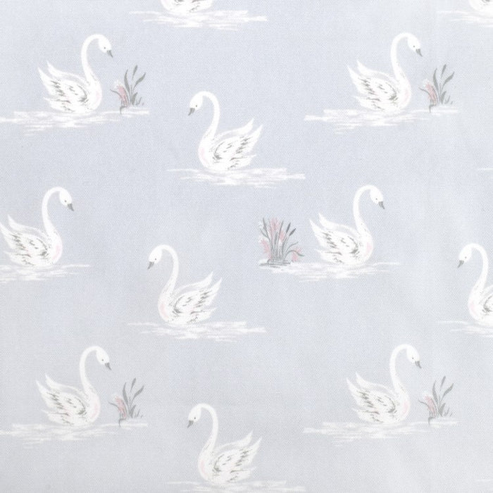 LAURA ASHLEY ROUND POUCH SMALL SWANS 