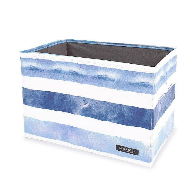 [SALE: 40% OFF] Fabric Box M size (25cm x 38cm x 25cm) Blue Horizon 
